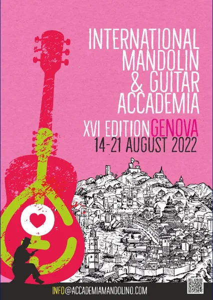 Locandina dell'Accademia internazionale di mandolino e chitarra 2022