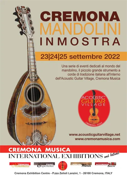 Locandina dell'evento Cremona Mandolini in mostra 2022